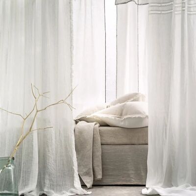 AM.PM Tenda in lino lavato - Verde - 140x220cm - Tenda AM.PM Tenda in lino lavato - Verde - 140x220cm - Tenda