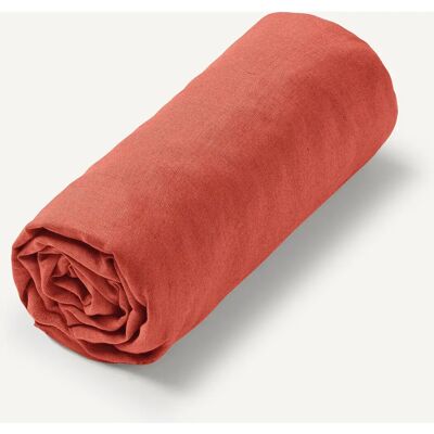 Am.pm Elina Sábana Bajera Lavada en Lino - Cama y Baño Am.pm Elina Sábana Bajera Lavada en Lino - Cama y Baño