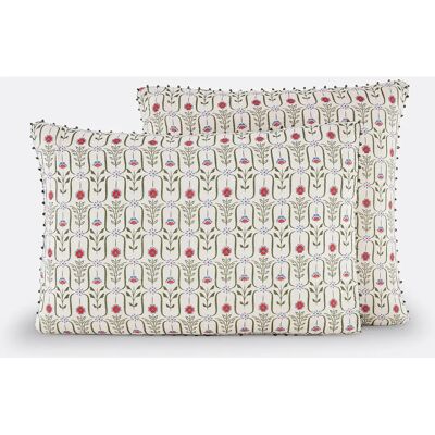 Redoute Interiors Federa di cotone Mussolina - Modello floreale - 65x100cm Redoute Interiors Federa di cotone Mussolina - Modello floreale - 65x100cm