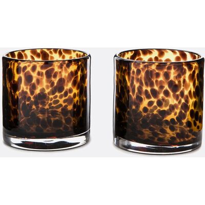 La Redoute Interieurs Fauvita Porta-candele in Vetro Ambra - Portacandele La Redoute Interieurs Fauvita Porta-candele in Vetro Ambra - Portacandele