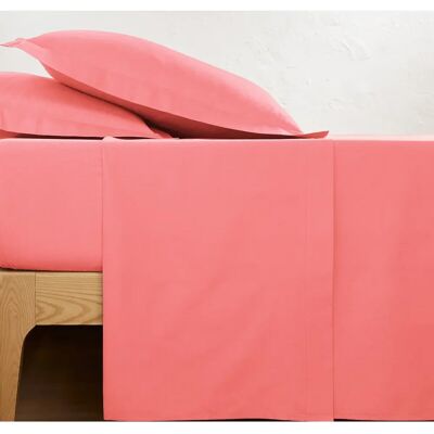 Drap housse en coton Redoute Interiors - 150x250cm - Rose Drap housse en coton Redoute Interiors - 150x250cm - Rose