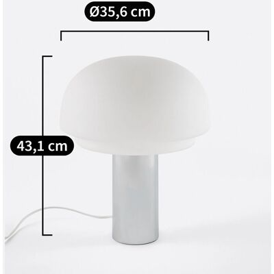 La Redoute Interieurs Lampe Agathilda - Verre opale & Chrome La Redoute Interieurs Lampe Agathilda - Verre opale & Chrome