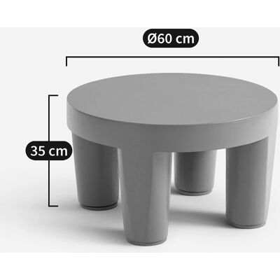 Am.pm Tavolino da giardino Jableh - Resistente alle intemperie, Design unico Am.pm Tavolino da giardino Jableh - Resistente alle intemperie, Design unico
