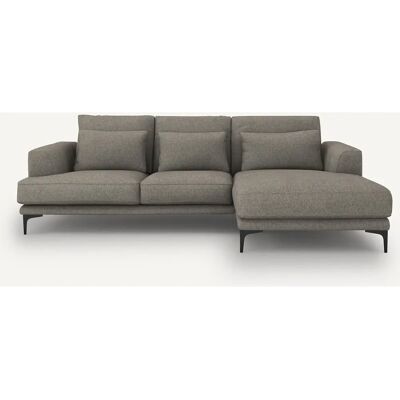 AM.PM Marsile - Divano angolare elegante con piedi in acciaio AM.PM Marsile - Divano angolare elegante con piedi in acciaio