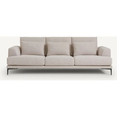 AM.PM Sofá Marsile 4 plazas de tweed blanco - Sofá AM.PM Sofá Marsile 4 plazas de tweed blanco - Sofá