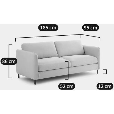La Redoute Interieurs Sofá Cama Beige, 3 Plazas - Sofá cama La Redoute Interieurs Sofá Cama Beige, 3 Plazas - Sofá cama