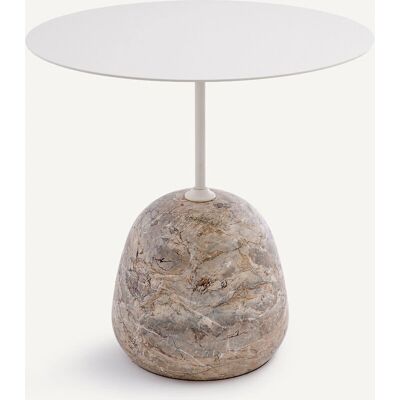 AM.PM Table d'appoint en marbre et fer - Ø60cm AM.PM Table d'appoint en marbre et fer - Ø60cm