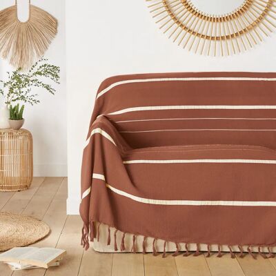 LA REDOUTE INTERIEURS - Nedo - Beige - Algodón - Plaid LA REDOUTE INTERIEURS - Nedo - Beige - Algodón - Plaid