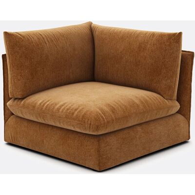 LA REDOUTE INTERIEURS - Malo - Brown - Speckled polyester - Armchair LA REDOUTE INTERIEURS - Malo - Brown - Speckled polyester - Armchair