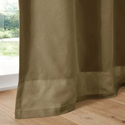 LA REDOUTE INTERIEIRES - Scenario - Khaki - Cortina de algodón LA REDOUTE INTERIEIRES - Scenario - Khaki - Cortina de algodón