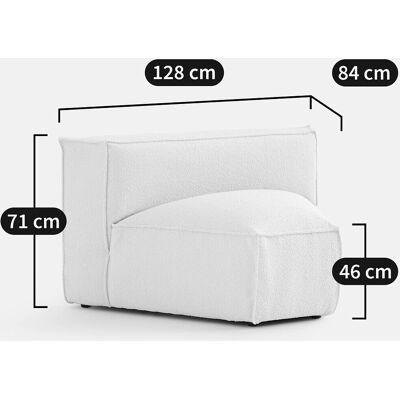 La Redoute Interieurs Sofá Esquinero Modular de Terciopelo Vintage - Sofá La Redoute Interieurs Sofá Esquinero Modular de Terciopelo Vintage - Sofá