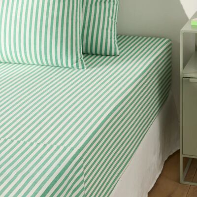 La Redoute Interieurs Drap-Housse en Coton - Vert La Redoute Interieurs Drap-Housse en Coton - Vert