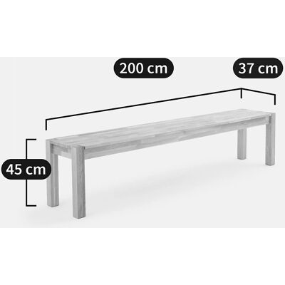 LA REDOUTE INTERIEURS Banc en chêne massif - 200 cm - Style rustique LA REDOUTE INTERIEURS Banc en chêne massif - 200 cm - Style rustique