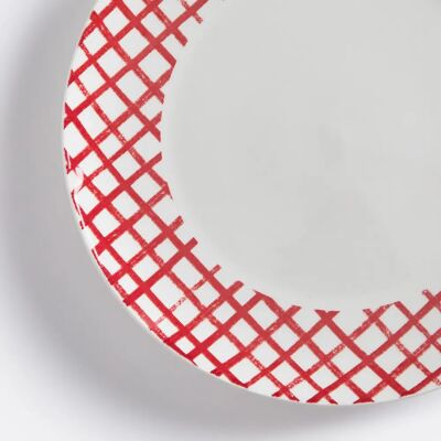La Redoute Interieurs - Aline - rouge - 27 cm - lot de 4 assiettes La Redoute Interieurs - Aline - rouge - 27 cm - lot de 4 assiettes