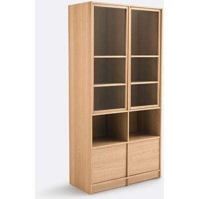 LA REDOUTE INTERIEURS Vitrina modular de roble Senssia LA REDOUTE INTERIEURS Vitrina modular de roble Senssia