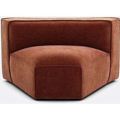 LA REDOUTE INTERIEURS Sofá Esquinero Modular de Terciopelo Vintage - Tipo de Sofá LA REDOUTE INTERIEURS Sofá Esquinero Modular de Terciopelo Vintage - Tipo de Sofá