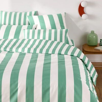 La Redoute Interieurs - Hendaye - Verde - Rayado - Funda nórdica La Redoute Interieurs - Hendaye - Verde - Rayado - Funda nórdica