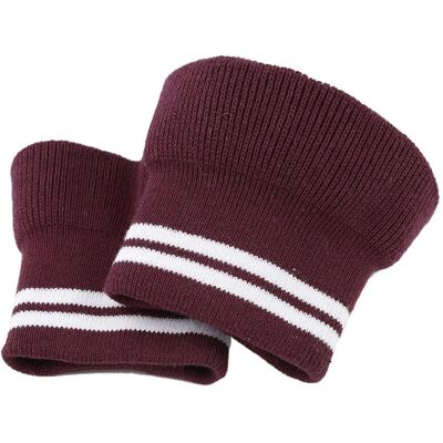 MT - Striped Bordeaux - Striped Bordeaux - Rib Knit - Sewing Trim MT - Striped Bordeaux - Striped Bordeaux - Rib Knit - Sewing Trim
