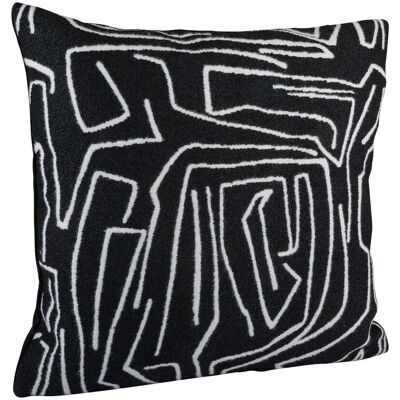Mondial Tissus - MT - 40x40 - Lignes - Cushion Cover Mondial Tissus - MT - 40x40 - Lignes - Cushion Cover