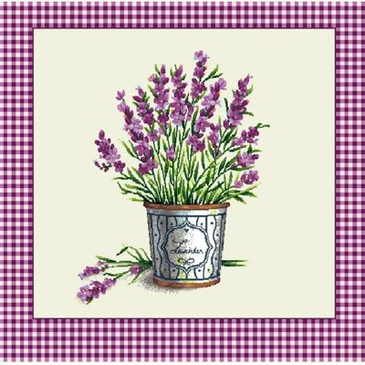 Mondial Tissus - Jacquard Lavande - 45x45 cm - Fabric square - Publicité Mondial Tissus - Jacquard Lavande - 45x45 cm - Fabric square - Publicité