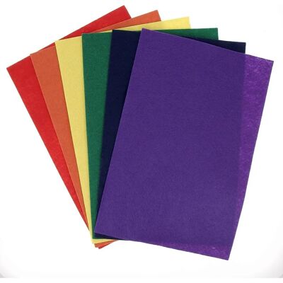 Mondial Tissus - Feutrine - 20x30 cm - Pack de 6 - Feutrine Mondial Tissus - Feutrine - 20x30 cm - Pack de 6 - Feutrine