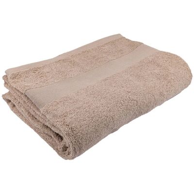 Mondial Tissus - Drap de bain - taupe - 100x150 - Serviette Mondial Tissus - Drap de bain - taupe - 100x150 - Serviette