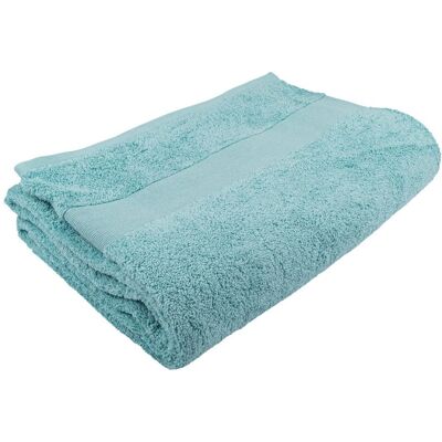 Mondial Tissus - Drap de bain vert d'eau 100x150cm 450gsm - Bath towel - Publicité Mondial Tissus - Drap de bain vert d'eau 100x150cm 450gsm - Bath towel - Publicité