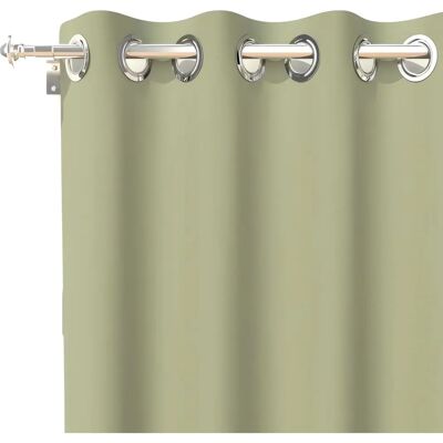 Soleil d'ocre Kaki Curtain - Wrinkle-resistant, Metal eyelets, 30°C washable Soleil d'ocre Kaki Curtain - Wrinkle-resistant, Metal eyelets, 30°C washable