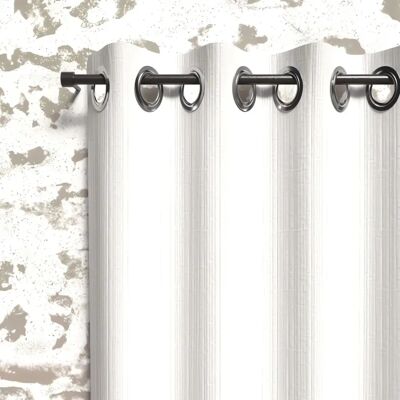 Soleil d'Ocre White Insulating Eyelet Curtain - Curtain Soleil d'Ocre White Insulating Eyelet Curtain - Curtain