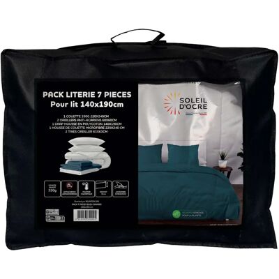Soleil d'ocre Duck Blue 7-Piece Bedding Set - Bedding Set Soleil d'ocre Duck Blue 7-Piece Bedding Set - Bedding Set