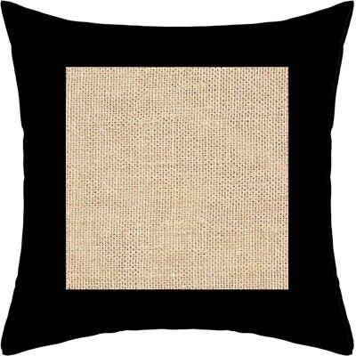 Soleil d'Ocre Coussin en coton et jute - 40x40 cm - Coussin - Publicité Soleil d'Ocre Coussin en coton et jute - 40x40 cm - Coussin - Publicité