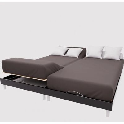 Soleil d'Ocre - Drap housse 57 fils 2x70x190 - Fitted sheet Soleil d'Ocre - Drap housse 57 fils 2x70x190 - Fitted sheet