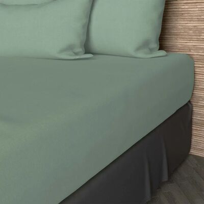 SH0P&CITY Cotton Fitted Sheet 200x200cm Green - Bedding SH0P&CITY Cotton Fitted Sheet 200x200cm Green - Bedding