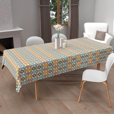 Soleil d'Ocre OURANOS Waterproof Rectangle Tablecloth - 140x200 cm Soleil d'Ocre OURANOS Waterproof Rectangle Tablecloth - 140x200 cm