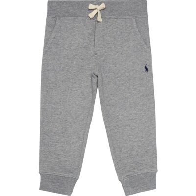 Polo Ralph Lauren Grey Jogger Pants - Cotton 84% - Elastic Waist Polo Ralph Lauren Grey Jogger Pants - Cotton 84% - Elastic Waist