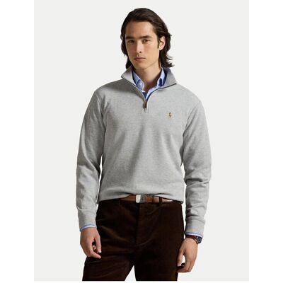 Ralph Lauren Half Zip Sweatshirt - Casual - Grijs - Katoen - Trui Ralph Lauren Half Zip Sweatshirt - Casual - Grijs - Katoen - Trui