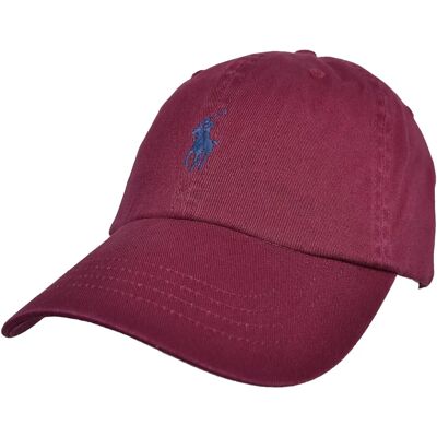 Polo Ralph Lauren Baumwoll-Chino Baseballkappe (461540) - klassisches Weinrot Polo Ralph Lauren Baumwoll-Chino Baseballkappe (461540) - klassisches Weinrot