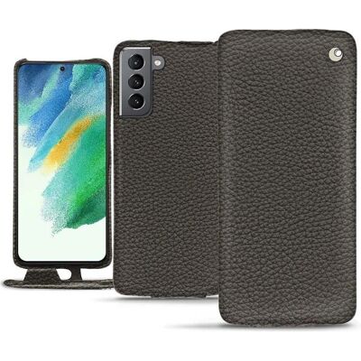 Noreve Samsung Galaxy S21 FE Lederhülle - Anthrazit - Ledertasche für Samsung S21 FE Noreve Samsung Galaxy S21 FE Lederhülle - Anthrazit - Ledertasche für Samsung S21 FE