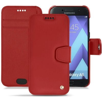 Noreve Étui en Cuir Samsung Galaxy A5 (2017) - Perpétuelle Rouge - Publicité Noreve Étui en Cuir Samsung Galaxy A5 (2017) - Perpétuelle Rouge - Publicité