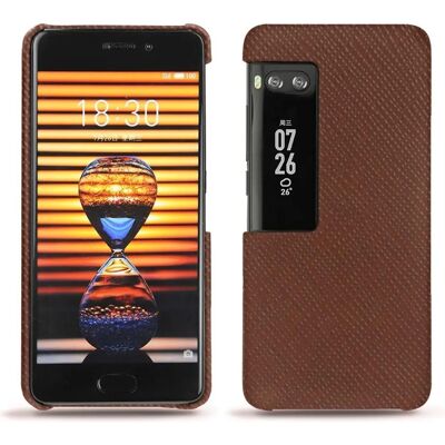 Noreve Lederhülle für Meizu Pro 7 - Marron Délicat - Handyhülle Noreve Lederhülle für Meizu Pro 7 - Marron Délicat - Handyhülle