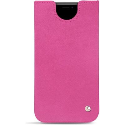 Noreve Étui en cuir pour iPhone 11 Pro - Tentation Tropézienne Rose BB - Étui en cuir - Publicité Noreve Étui en cuir pour iPhone 11 Pro - Tentation Tropézienne Rose BB - Étui en cuir - Publicité