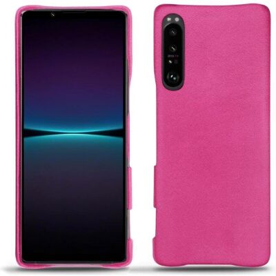 Noreve Coque en Cuir pour Sony Xperia 1 IV - Rose BB - Étui en Cuir Noreve Coque en Cuir pour Sony Xperia 1 IV - Rose BB - Étui en Cuir