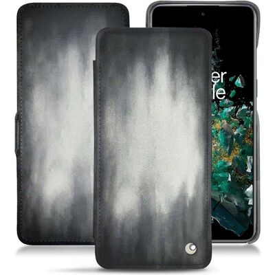 Noreve Lederhülle OnePlus 10T Patine Grau - Handyhülle Noreve Lederhülle OnePlus 10T Patine Grau - Handyhülle