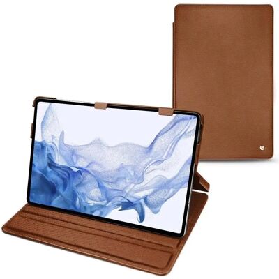 Noreve - Samsung Galaxy Tab S8 Ultra - PU-Leder - Braun - Lederhülle Noreve - Samsung Galaxy Tab S8 Ultra - PU-Leder - Braun - Lederhülle