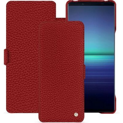 Noreve Housse en Cuir Sony Xperia 1 V Ambition Tomate - Étui - Publicité Noreve Housse en Cuir Sony Xperia 1 V Ambition Tomate - Étui - Publicité
