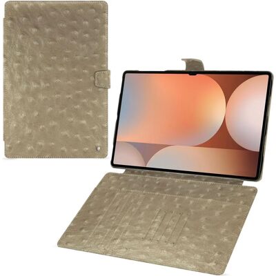 Noreve - Galaxy Tab S10 Ultra - Beige - Leather - Tabletcase Noreve - Galaxy Tab S10 Ultra - Beige - Leather - Tabletcase