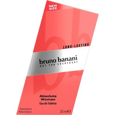 Bruno Banani Absolute Woman Eau de Toilette - Fragranza floreale fruttata Bruno Banani Absolute Woman Eau de Toilette - Fragranza floreale fruttata