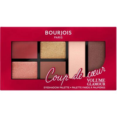 Bourjois Paris Womens Coup De Coeur Volume Glamour Eyeshadow Palette - 01 Intense Look - One Size Bourjois Paris Womens Coup De Coeur Volume Glamour Eyeshadow Palette - 01 Intense Look - One Size