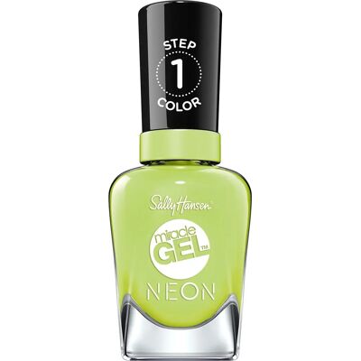 Sally Hansen Miracle Gel Neglelakk Electri-Lime - 14,7ml Sally Hansen Miracle Gel Neglelakk Electri-Lime - 14,7ml