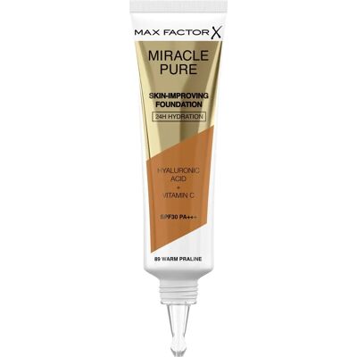 Max Factor Miracle Pure Base de Maquillaje - Praline Cálido SPF 30 30ml Max Factor Miracle Pure Base de Maquillaje - Praline Cálido SPF 30 30ml